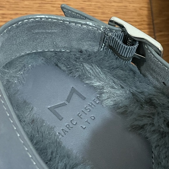 Marc Fisher LTD Zister Faux Fur Sling back Slipper Women’s Size 8 - Picture 5 of 6